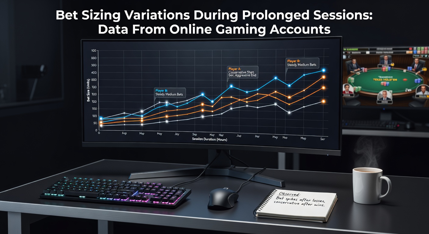 Data visualization showing bet size changes over multi-hour online gaming sessions from aggregated account records