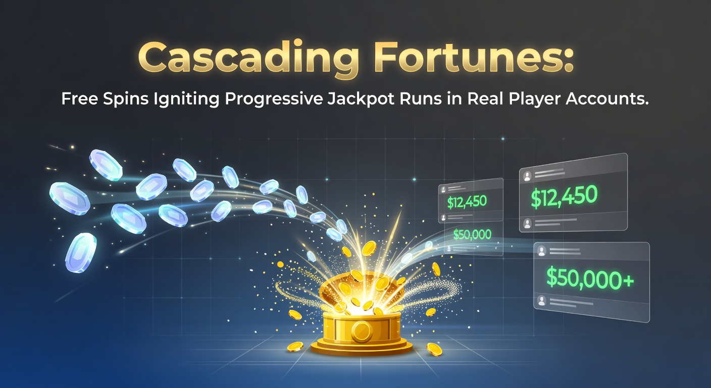 Screenshot of a cascading slot game triggering free spins that cascade into a progressive jackpot win on a real player account