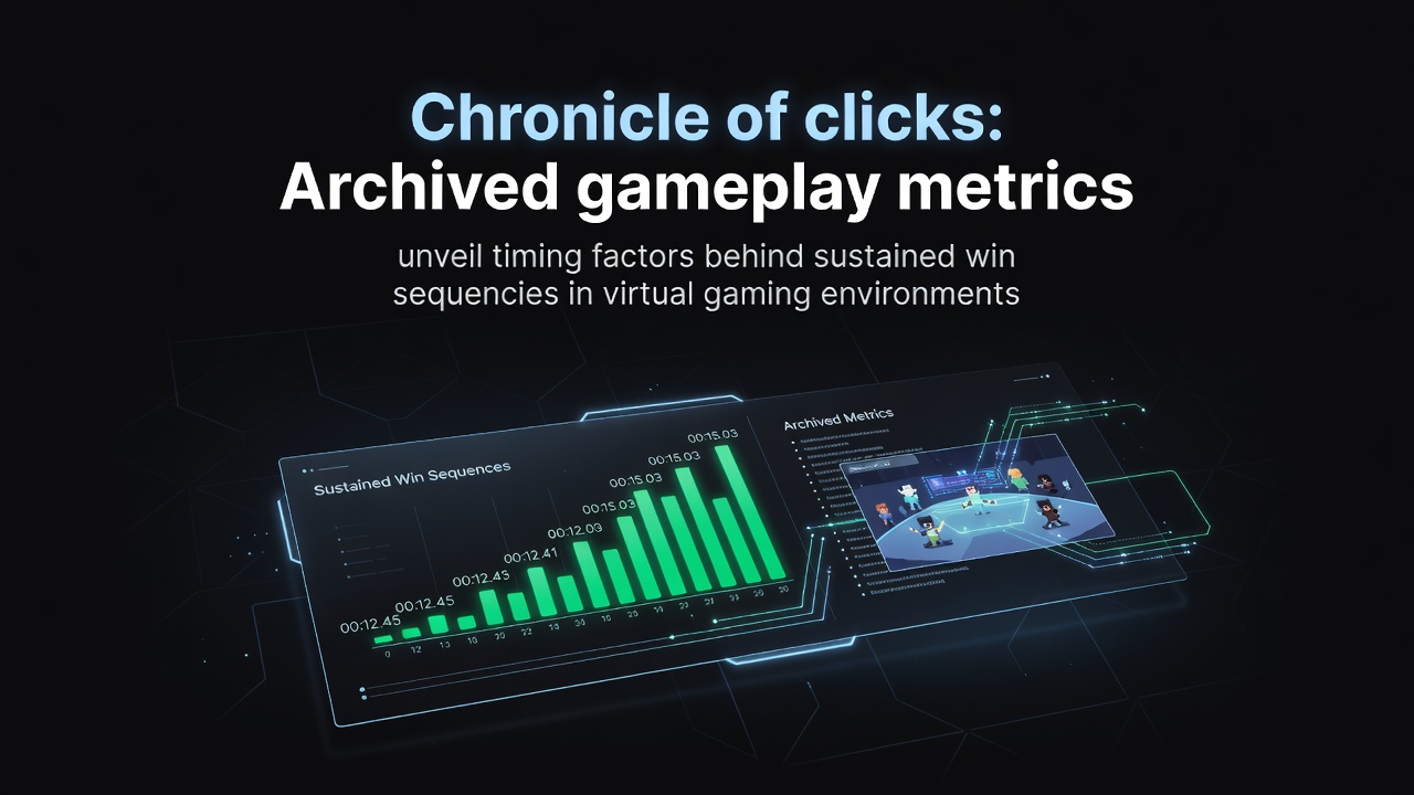 Archived gameplay data visualization showing click timing patterns in virtual gaming sessions