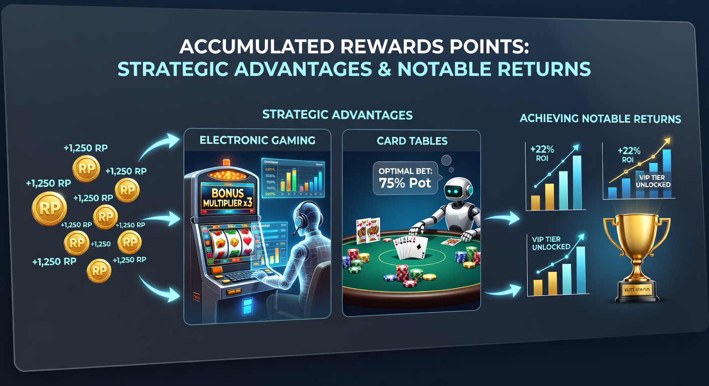 Casino rewards points accumulation interface showing progress toward free play and comps on slots and tables