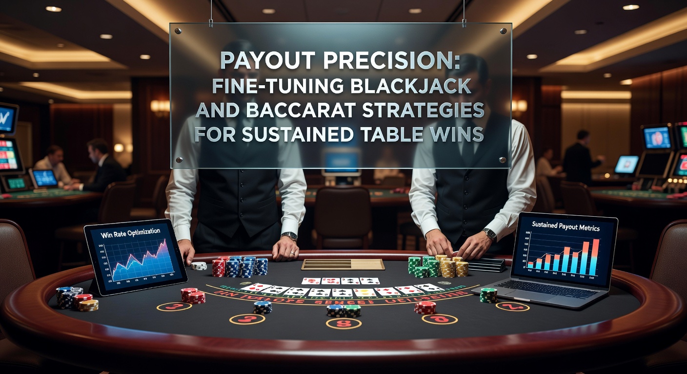 Baccarat table layout showing banker, player, and tie bets with stacks of chips, captured mid-action in a casino setting
